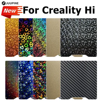 Creality Hi Build-Platte, PEI-Doppelseitige Schwarze Strukturierte Platte 280×265mm, Flexible PEI-Folie aus