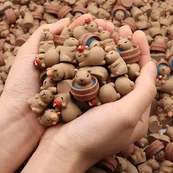 3D-Capybara-Figuren, Capybara-Partygeschenke, niedliche Tier-DIY-Dekoartikel für den Garten (30 Stück)