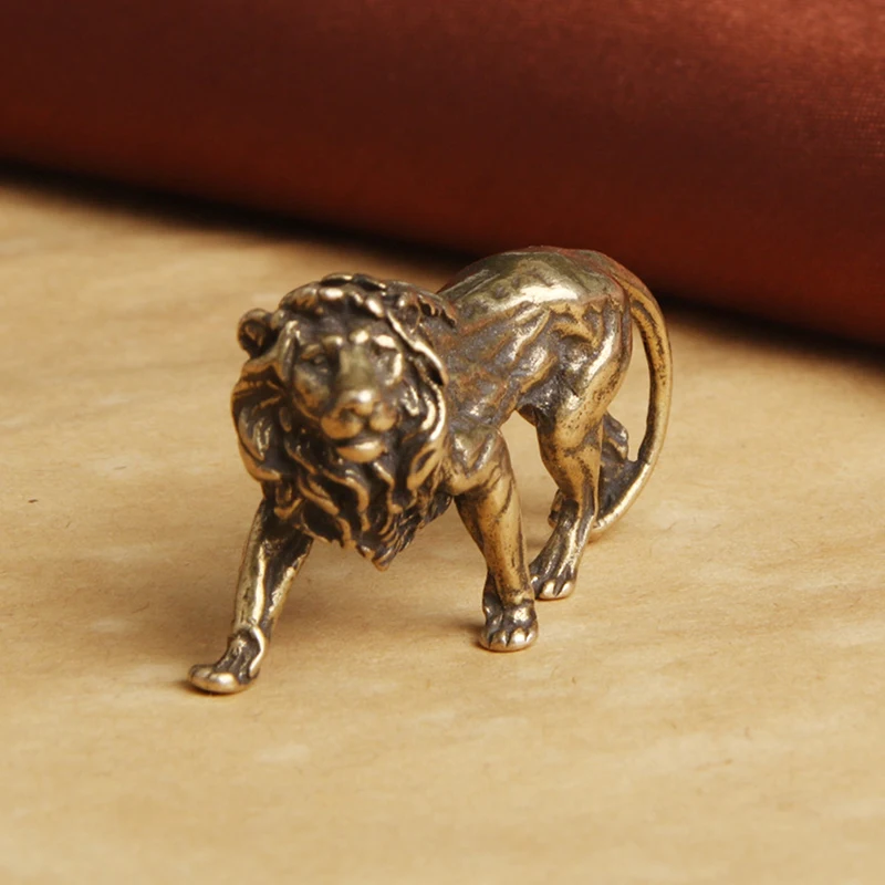 Reines Kupfer Majestätischer König der Löwen Miniaturen – Bild 4