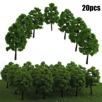 Modell Bäume Zug Eisenbahn Layout Diorama Wargame Park Landschaft Miniatur Baum Landschaft (20 Stück)