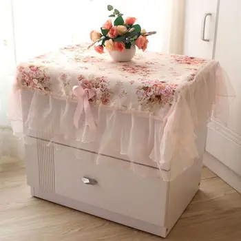 75*80cm Tischdecke Nachttisch rosa Blume Spitze Tischdecken rechteckige Tischdecke Dekoration