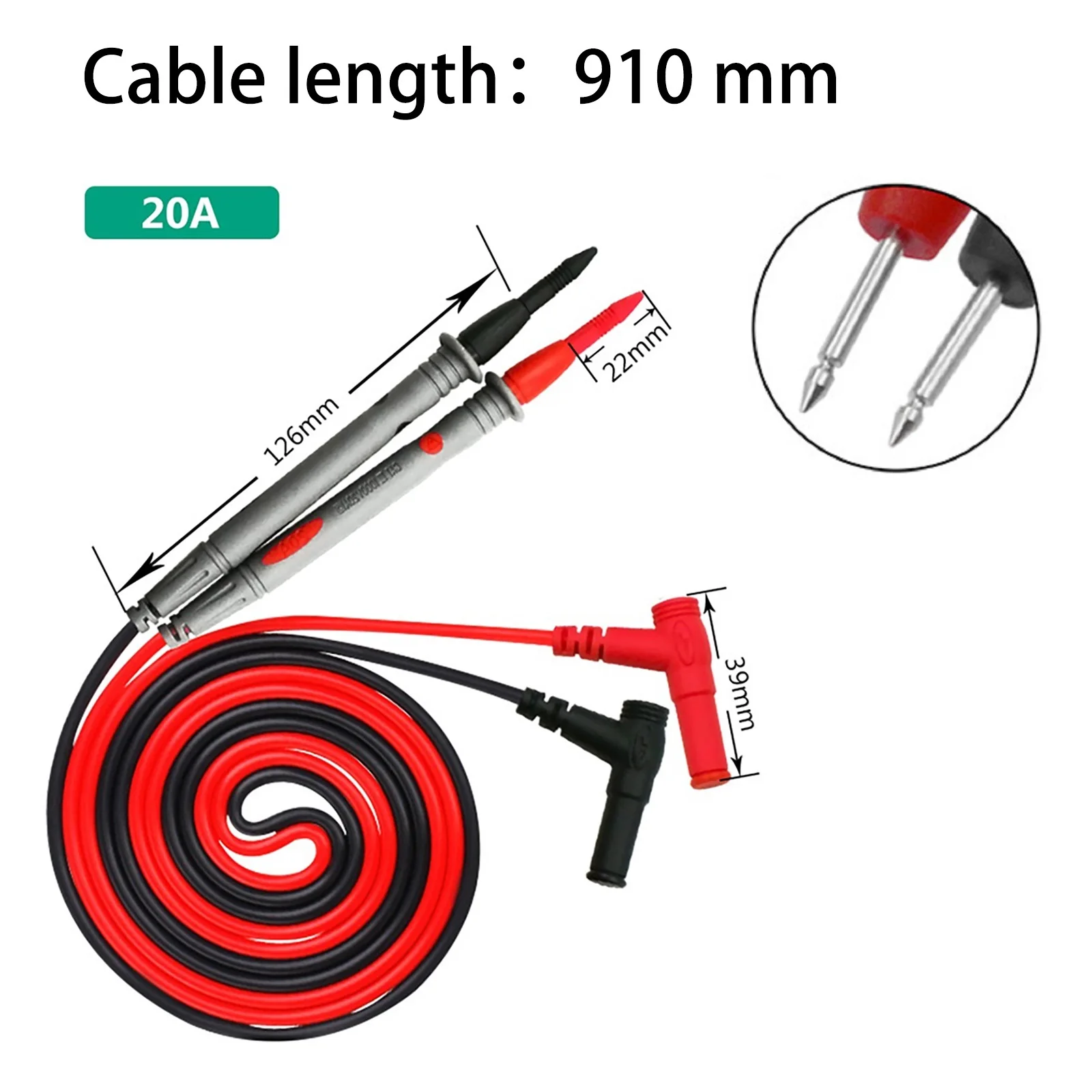20A 1000V Multimeter-Prüfköpfe Nadelstift – Bild 4