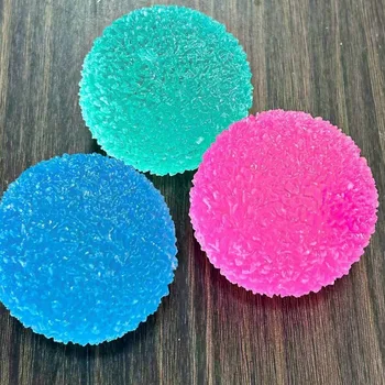 Ice Ball Maltose Squishy Toys Blue Mochi Sensory Fidgets Toy Simuliertes transparentes