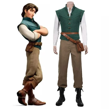 Flynn Rider Tangled Rapunzel Cosplay Kostüm Erwachsene Karneval Uniform Halloween Anime Halloween Kostüme