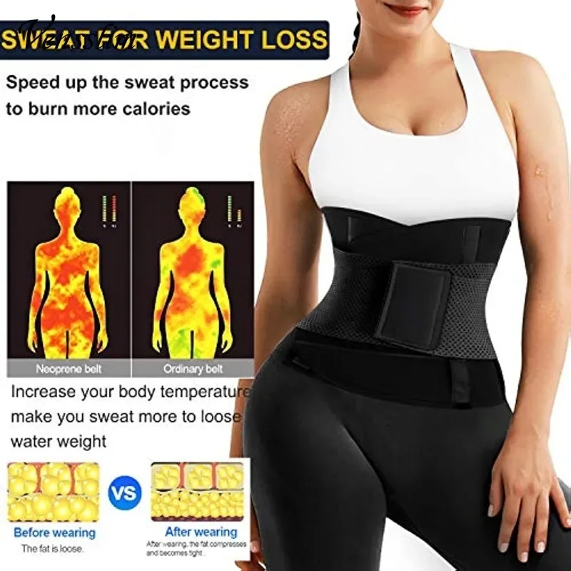 Vensslim Frauen Sauna Schweiß Bauch Trimmer Gürtel Taille – Bild 4