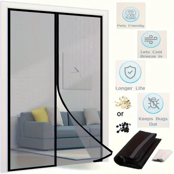 Magnetische Tür Vorhang Automatische Moskito Schließen Tür Bildschirm Net Anti Bug Fly Insekt Partition