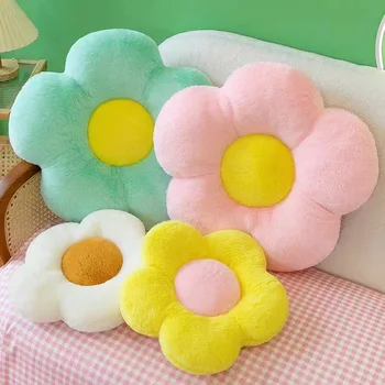 Kissen Blume kreisförmige Form Tuch mit weichem Nickerchen Büro Klassenzimmer Stuhl Kissen Couch Kissen