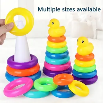 Montessori-Babyspielzeug, rollender Ballturm, Montessori-Lernspiele für Babys, Stapelbahn