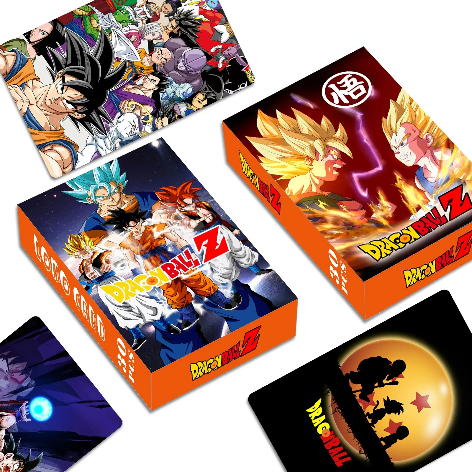 30 Stück Dragon Ball Z / GT / Super Goku LOMO Kartenbox