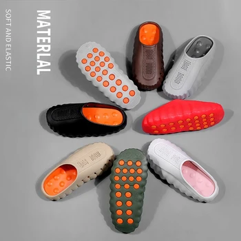 Herren-Massage-Slipper für drinnen und draußen, bequeme weiche Badesandalen, Clogs, Freizeitschuhe für Herren