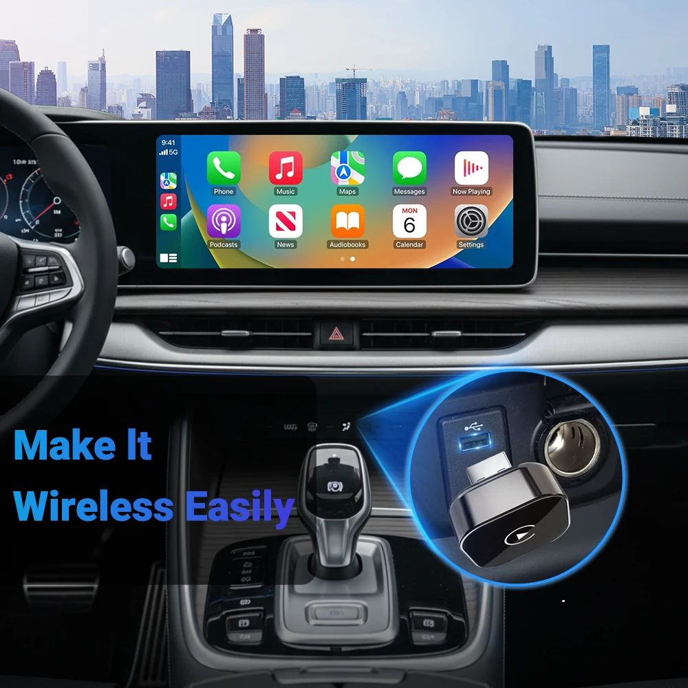 Kabelloser CarPlay-Adapter für iPhone - Mini Plug & Play – Bild 2