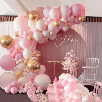 Ballon-Girlanden-Bogen-Set, Geburtstagsparty-Dekoration, Mädchen-Geburtstags-Folienballon