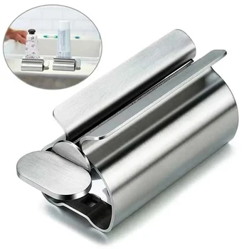Badezimmerzubehör Zahnpasta Squeezer Tube Roller Edelstahl Wringer Roller Drehspender für Salben Kosmetik