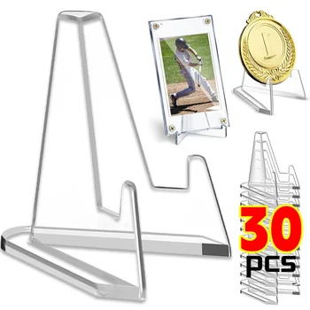 Klare Acryl münze Display Stand halter kleine Staffelei Rack Sammelkarten halter Unterstützung für Kpop Idol