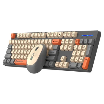Shipadoo Gaming Wireless Tastatur- und Maus-Kombi-Set, kabellose Computer-Laptop-Desktop-Bürozubehörteile