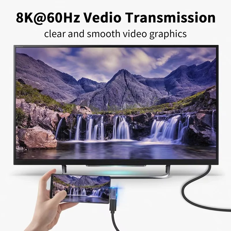USB4 Winkeladapter USB-C 90 Grad, 40 Gbit/s, 100 W, 8K – Bild 6
