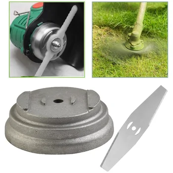 Edelstahl Rasenmäher Klinge Montage Abdeckung Adapter Für Gras Trimmer Pinsel Cutter Lithium Elektrische