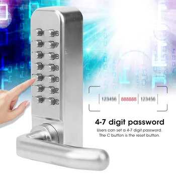 Home Security Device Keyless Entry Smart mechanisches Türschloss Digitales Passwort Eingabe Nicht-Power
