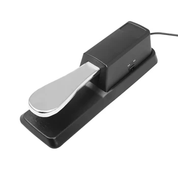 Sustain-Pedal mit Polaritätsschalter für MIDI-Keyboard, Synthesizer, Digitalpianos, E-Piano, Schlagzeug