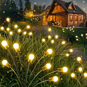 10/8/6 LED Solar Firefly Licht Im Freien Wasserdichte Hochzeit Ornament Garten Rasen Wege Dekoration Solar