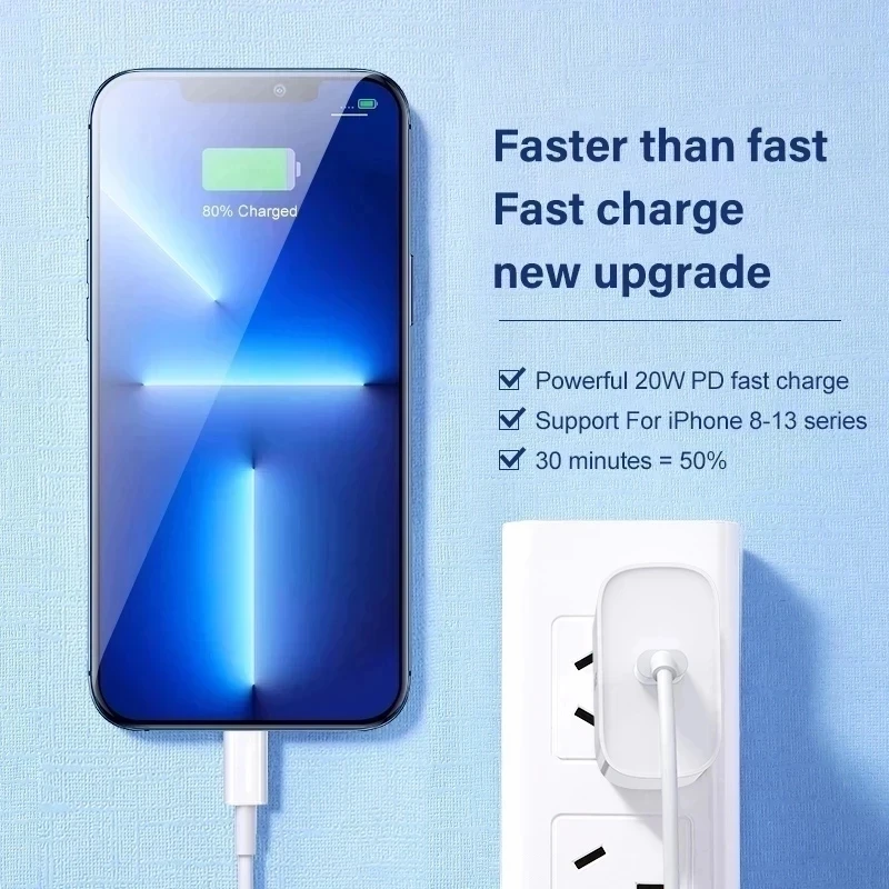 USB-C Ladegerät 20 W PD mit Kabel, für iPhone – Bild 5