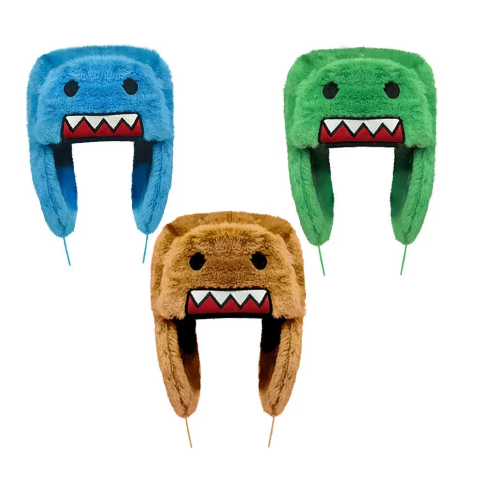 Neue Winter Warme Domo Kun Sprint Herbst Braun Hut Uschanka – Bild 3