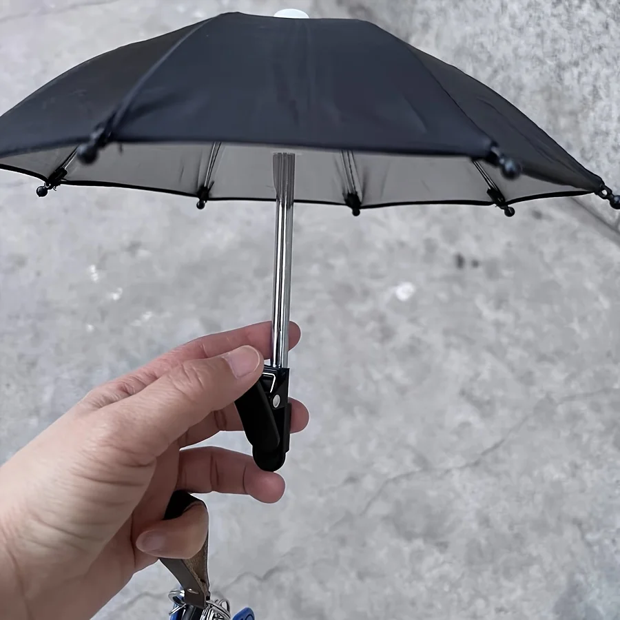 Mini-Handy-Sonnenschirm, 26cm Tragbarer Outdoor-Sonnenschirm – Bild 2