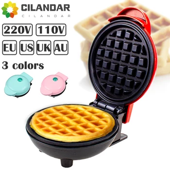 110V & 220V elektrische Mini Waffeleisen Maschine Küche Koch gerät für Kinder Frühstück Dessert Topf kleine