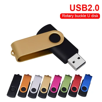 Modischer drehbarer USB 2.0-Stick 128GB 64GB 32GB Farbenfroher Hochgeschwindigkeits-Speicherstick 16GB 8GB