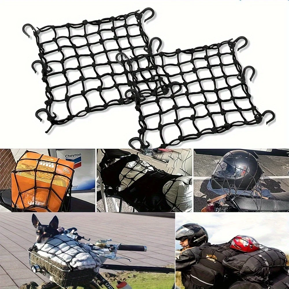 Bungee Cargo Net Stretch Gear Helm Gepäcknetz für Motorrad
