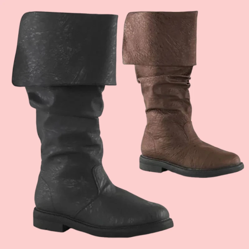 Mittelalterliche Lederstiefel Jack Sparrow Renaissance Half