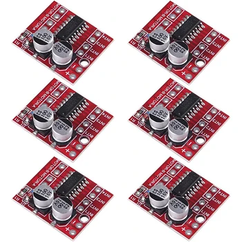 6er Pack Mini L298n DC Motor treiber, MX1508 Mini Dual Channel 2.5a 2-Wege-PWM-Geschwindigkeitsregler