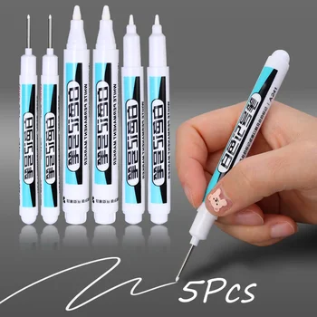 Fettige Weiße Marker Stift Graffiti Stifte Wasserdicht Permanent Gel Bleistift Reifen Notebook Glas Malerei