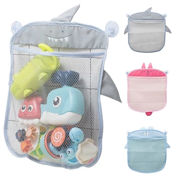 Baby Dusche Spielzeug Badezimmer Mesh Tasche Sucker Design Für Bad Spielzeug Kinder Korb Cartoon Tier Formen