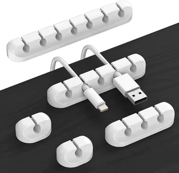 Silikon USB Kabel Organizer USB Ladekabel Wickler Desktop Ordentlich Management Clips Kabel Halter Für Maus