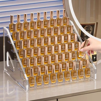 3/4/5/6/7 Schichten Acryl Nagellack Display Organizer UV Gel Regal Schnell Installieren Kosmetik Rack Schmuck