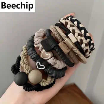 Stirnband Leder Band Weibliche Hohe Pferdeschwanz Holster Haar Zubehör Einfache Hohe Elastizität (10 Stück)