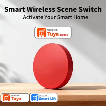 Intelligenter Tasten-Szenenschalter, 3-Aktions-Funktaste, Zigbee Smart Life App, Fernbedienung