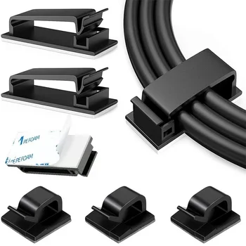 Klebstoff Draht Organizer Kabel Halter Kabel Management Kabelbaum Klemme Clip Für Home PC Power USB Kabel