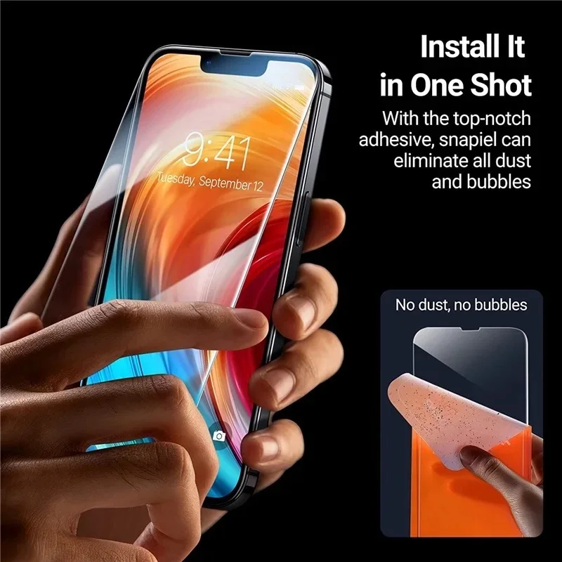 1-5Pcs Gehärtetem Glas Für IPhone 16 15 14 13 12 11 Pro Max – Bild 2