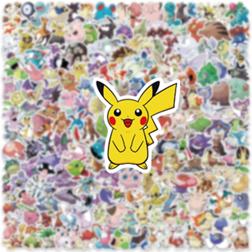 100/200/300 Stück Pokemon Kawaii Pikachu Aufkleber Dekoration – Bild 6
