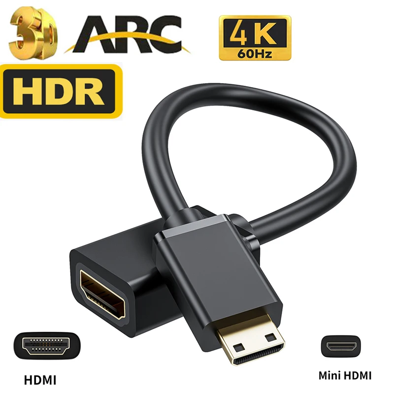 Mini HDMI Kabel 4K 60Hz HDMI 2.0 Mini HDMI auf HDMI