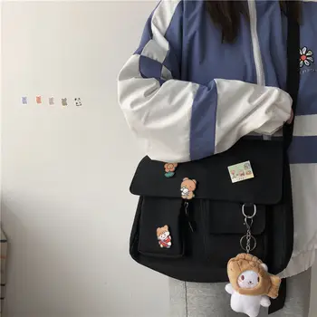Frauen Einfache Umhängetasche Lässige Satchel Damen Handtaschen Schulter Tasche Mädchen Süße Gedruckt Leinwand