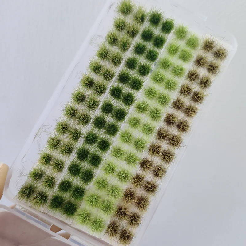 4 Farben/104 Stufen Modellgrasbüschel für – Bild 3