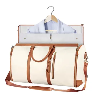 Kleidersack für Reisen, Handgepäck-Kleidertasche, umwandelbare Reisetasche mit Schuhfach, perfekt