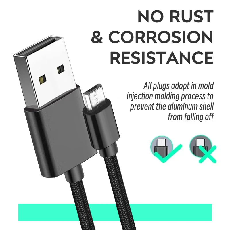 DATA FROG 1M 2M 3M Ladedatenkabel für PS4 Controller USB – Bild 3