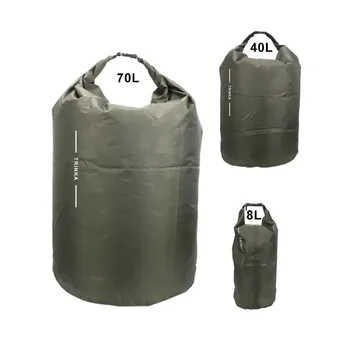 Trockenbeutel zum Rudern, Kajakfahren und Kanufahren, 8L, 40L, 70L, wasserdichte, nicht mit Wasser gefüllte