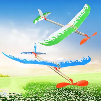 Gummiband-Flugzeuge, angetriebenes Segelflugzeug-Flugzeug-Set, fliegende Spiele, Spielen, Kinder, Studenten