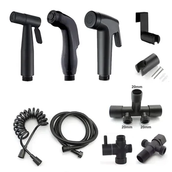Handheld Schwarz Toilette waschen Bidet Wasserhahn Spritzpistole Sprayer duschkopf Anal reinigung