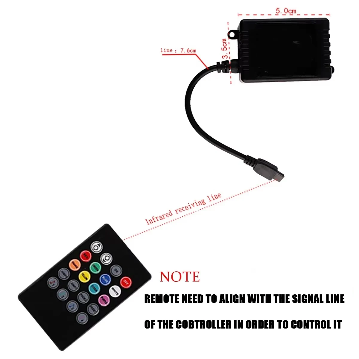 Universal Auto RGB Umgebungs Lichter LED Streifen Innen – Bild 6